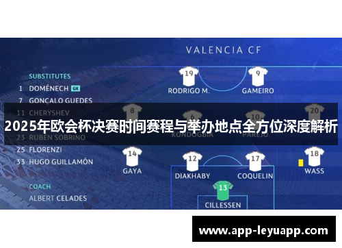 2025年欧会杯决赛时间赛程与举办地点全方位深度解析